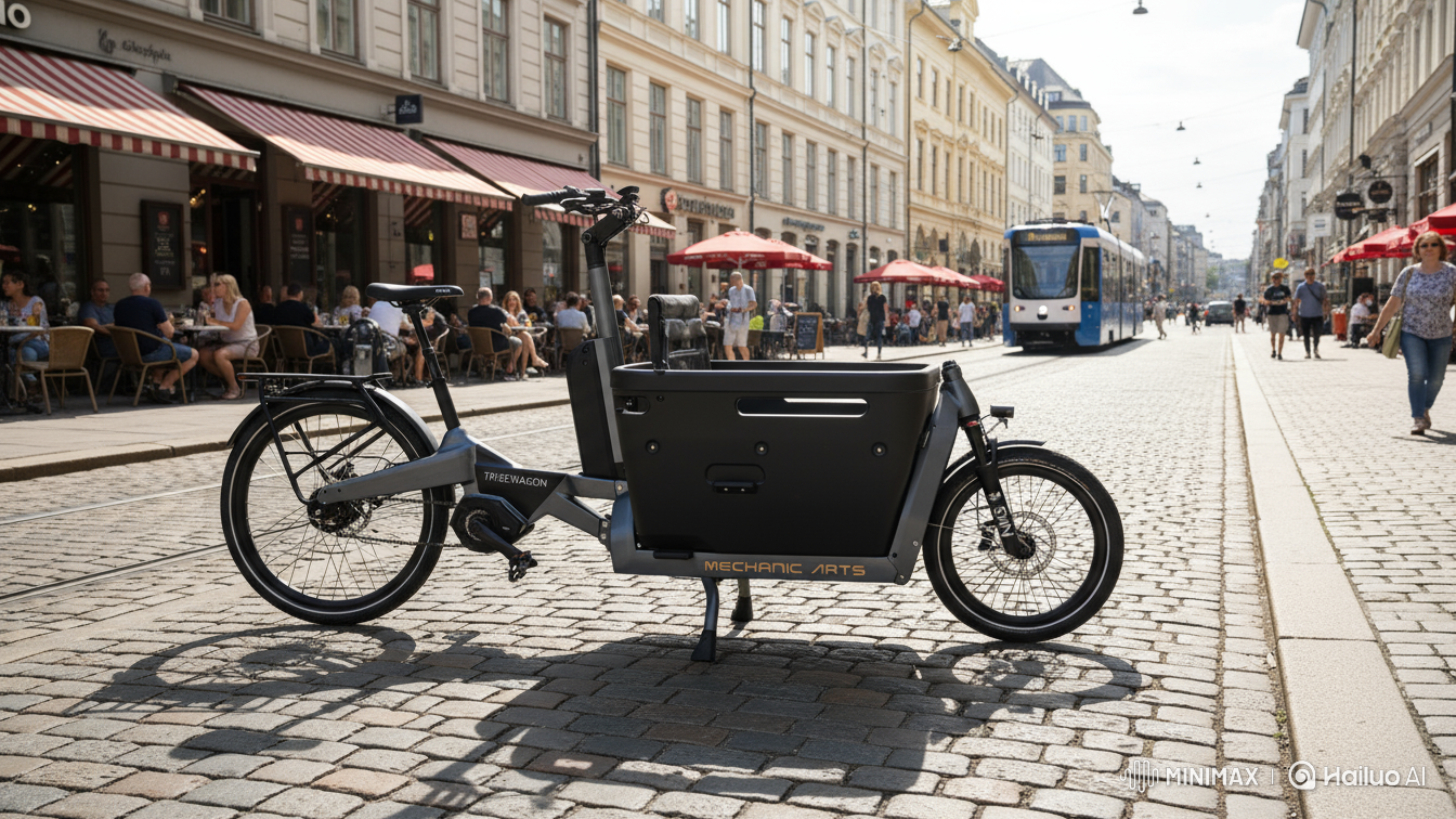 Mechanic Arts Tribewagon elsykkel i urbant Oslo-miljø