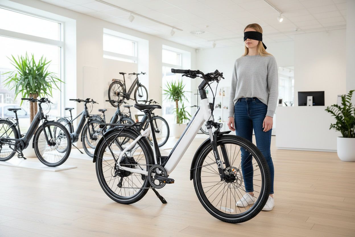 Mechanic Arts Tokyo elsykkel i hvit - premium bysykkel med elektrisk motor