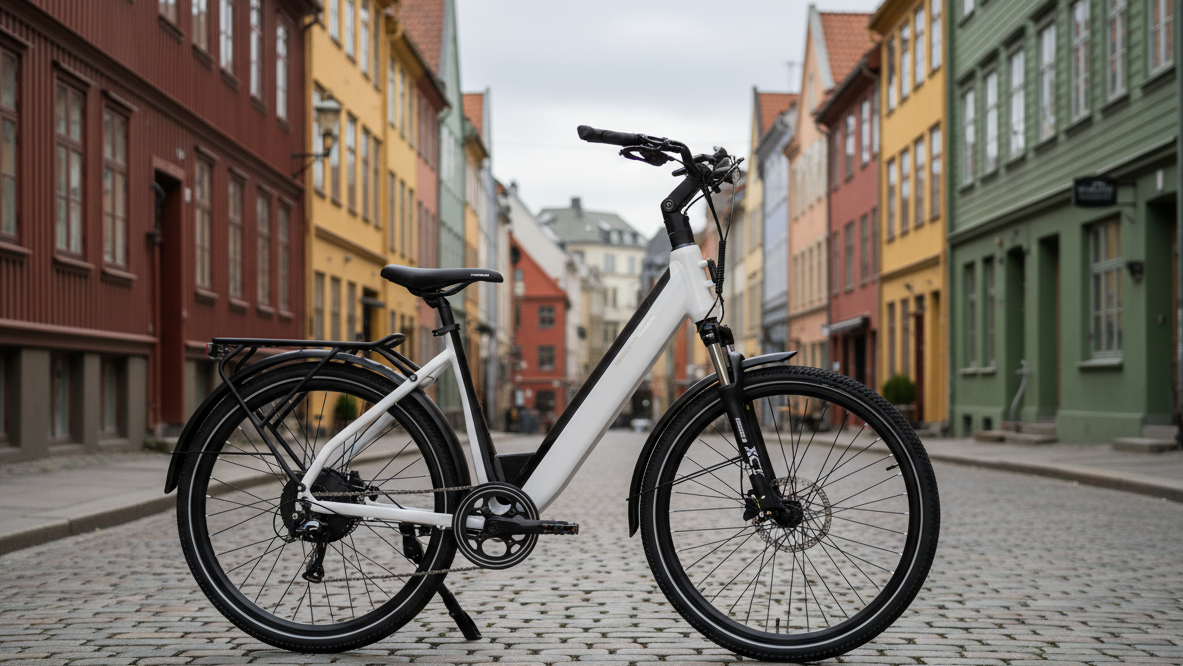 Mechanic Arts Tokyo elsykkel i hvit - moderne elsykkel i Trondheim