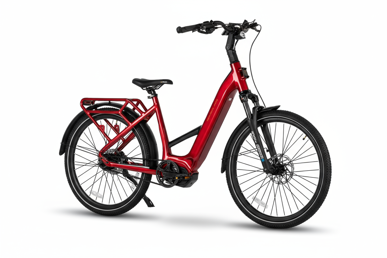 Mechanic Arts Flo elsykkel rød farge 